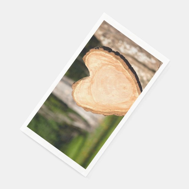 wooden heart paper guest towels (Corner)