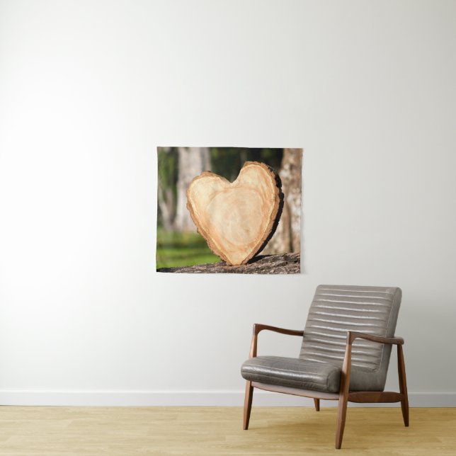 wooden heart tapestry (In Situ (Horizontal))