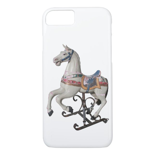 Wooden Horse Antique Carousel iPhone Case (Back)