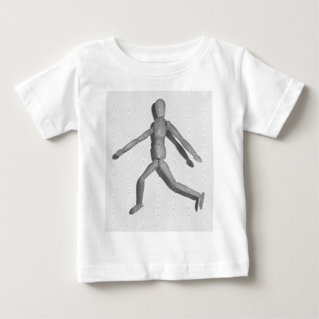 Wooden Human Mannequin Baby T-Shirt (Front)