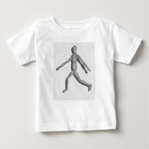 Wooden Human Mannequin Baby T_Shirt
