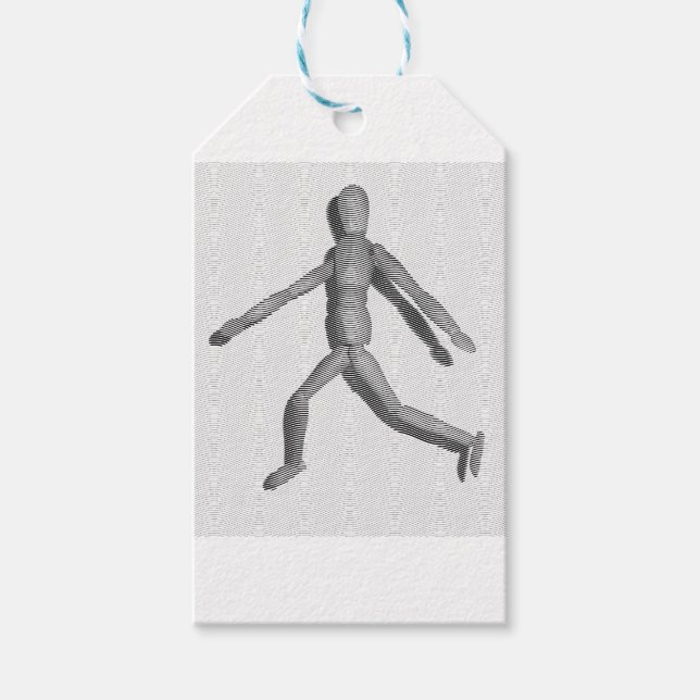 Wooden Human Mannequin Gift Tags (Front)