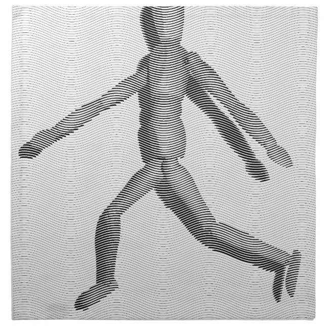 Wooden Human Mannequin Napkin (Front)