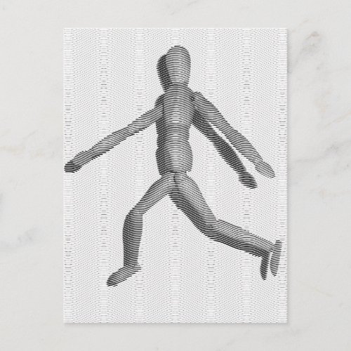 Wooden Human Mannequin Postcard
