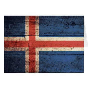 Wooden Iceland Flag by FlagWare at Zazzle