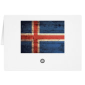 Wooden Iceland Flag (Back Horizontal)