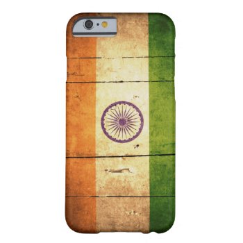 Wooden Indian Flag Barely There Iphone 6 Case by FlagWare at Zazzle