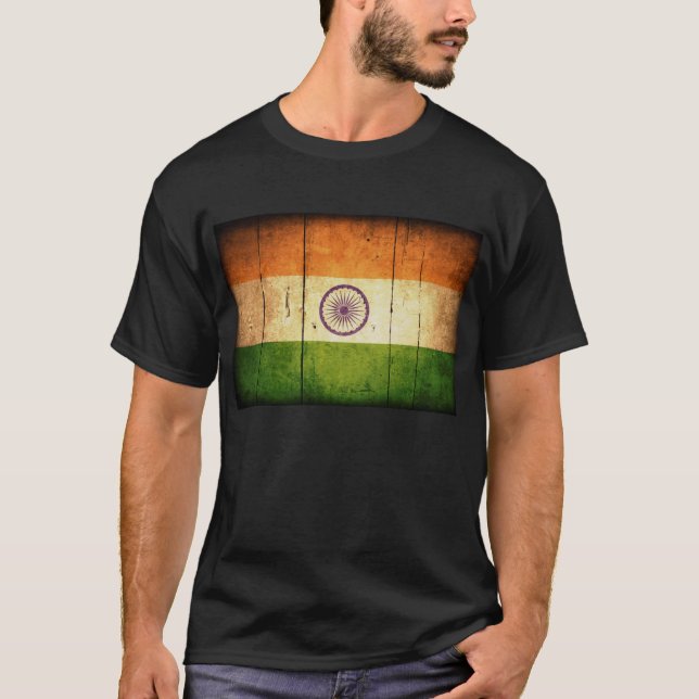 Wooden Indian Flag T-Shirt (Front)