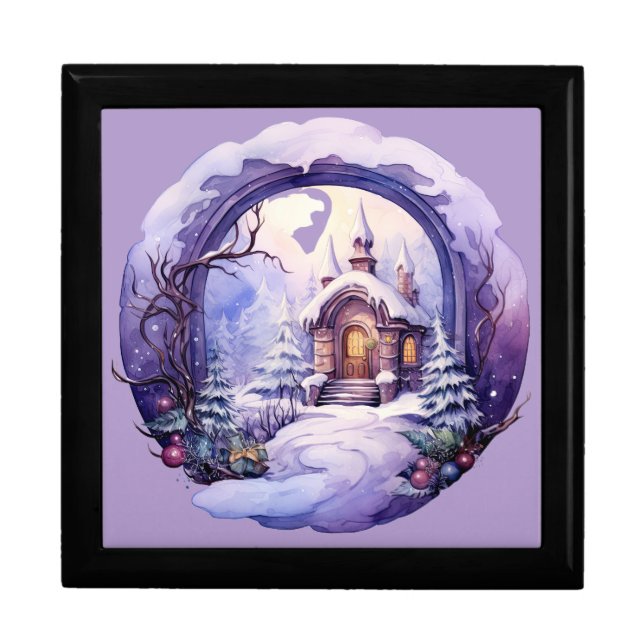 Wooden Jewelry Box-Christmas Magical Gate Gift Box (Front)
