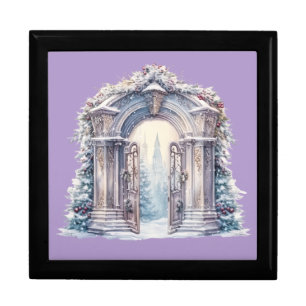 Wooden Jewelry Box-Christmas Magical Gate Gift Box