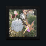Wooden Jewelry Box - Fairy Wildflowers Queen Anne<br><div class="desc">I love mixing my fairy art with my naturalistic wildflower garden photography.
I love Fairies a whole heck of a lot.
I am making everything kid/child friendly.
Sending Peace, Love, and Light.
Sincerely,
Cindy Callinsky</div>