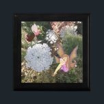 Wooden Jewelry Box - Fairy Wildflowers Queen Anne<br><div class="desc">I love mixing my fairy art with my naturalistic wildflower garden photography.
I love Fairies a whole heck of a lot.
I am making everything kid/child friendly.
Sending Peace, Love, and Light.
Sincerely,
Cindy Callinsky</div>