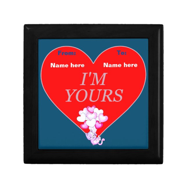 Wooden Jewelry Keepsake Box (Front)