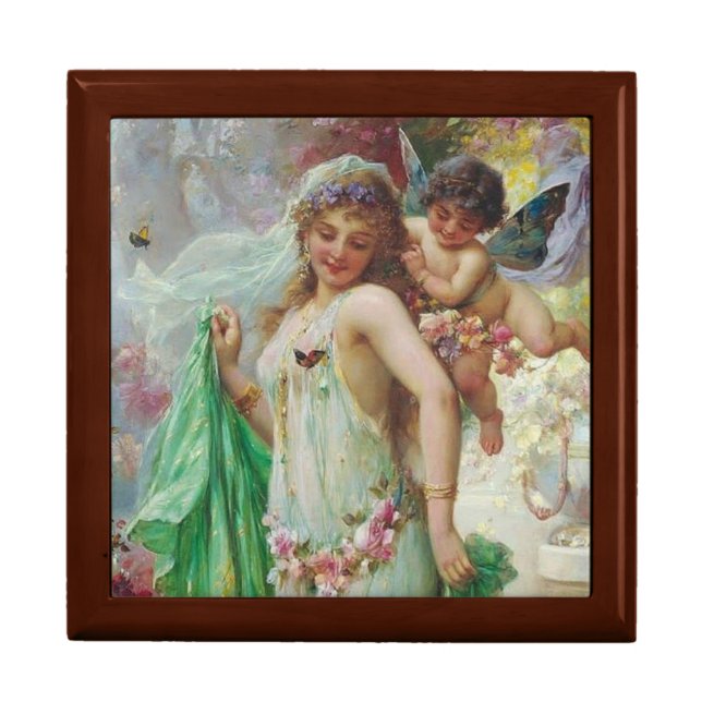 Wooden Jewelry Keepsake Box (Front)