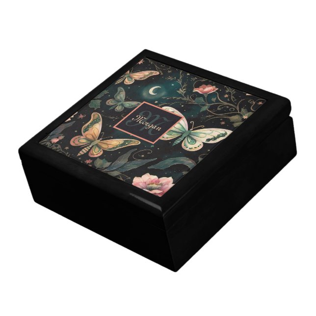 Wooden Jewelry Keepsake Box (Side)