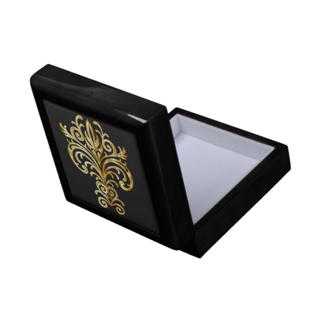 Wooden Jewelry Keepsake Box (Back Open)