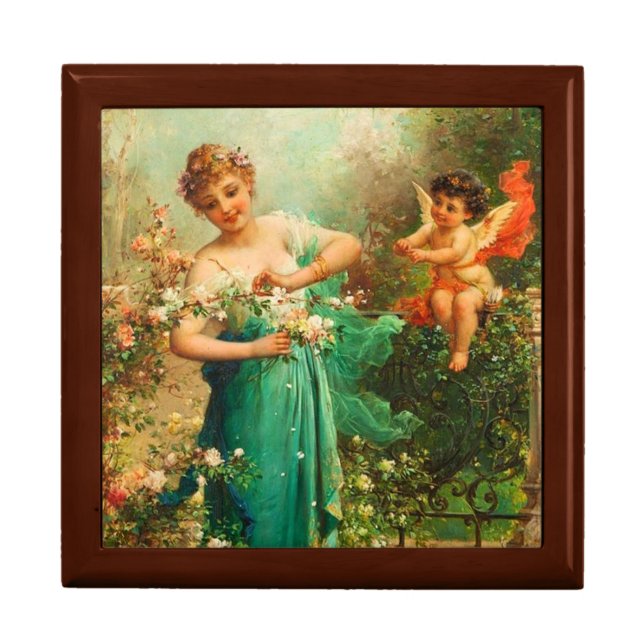 Wooden Jewelry Keepsake Box (Front)