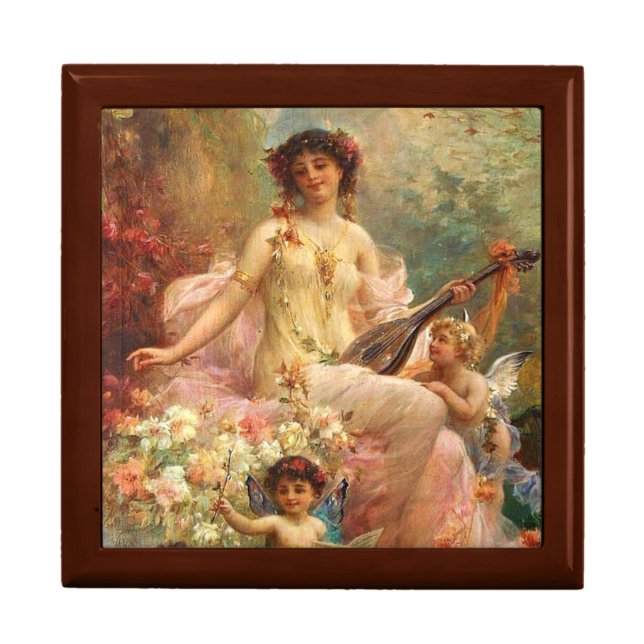 Wooden Jewelry Keepsake Box (Front)