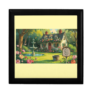 Wooden Jewelry Keepsake Box