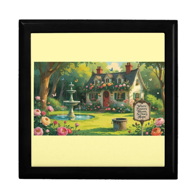 Wooden Jewelry Keepsake Box (Front)