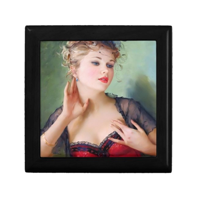 Wooden Jewelry Keepsake Box (Front)