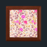 Wooden Jewelry Keepsake Box<br><div class="desc">Wooden Jewelry Keepsake Box "Growing Vine" design from Budding Beauties Collection, is the perfect bridal party gift. "Growing VIne" represents growing together . The color palette is muted, but not understated in the least. The print is designed to pay homage to the hand embroidered embellishments my grandmother carefully stitched into...</div>