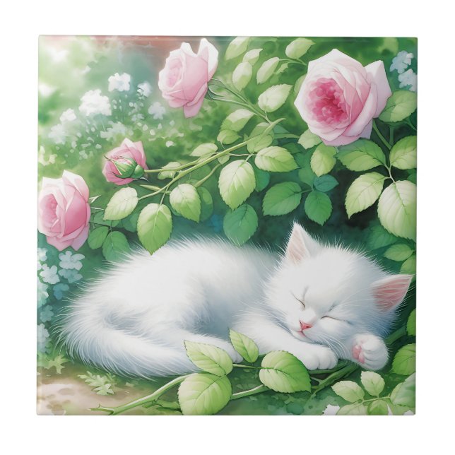 Wooden Jewelry Keepsake Box Ceramic Tile (Front)