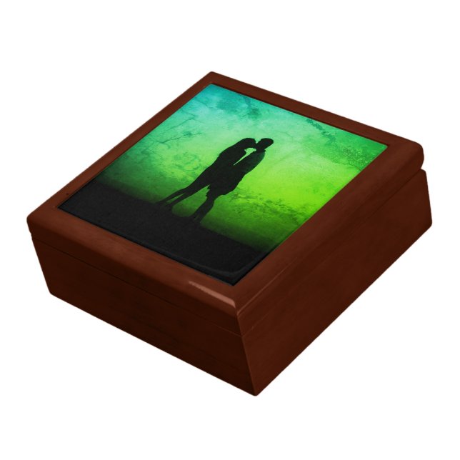 Wooden Jewelry Keepsake Box "Envious Love" (Side)
