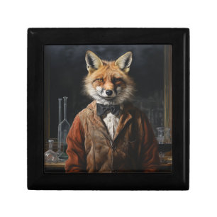 Wooden Jewelry Keepsake Box - Mr. Fox