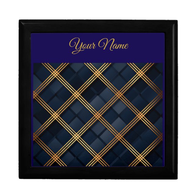 Wooden Jewelry Keepsake Box-Personalised Xmas Gift Box (Front)