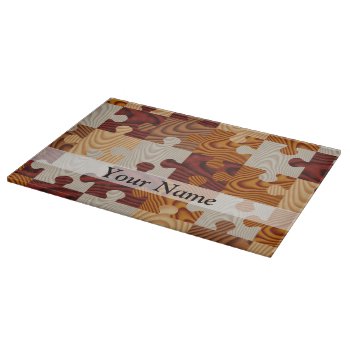 Wooden Jigsaw Puzzle Cutting Board by Patternzstore at Zazzle