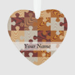 Wooden Jigsaw Puzzle Ornament at Zazzle