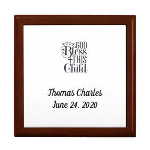 Wooden Keepsake Box for Child and Baby