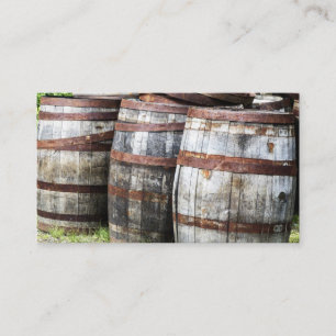 Wooden Keg Barrels Business Card