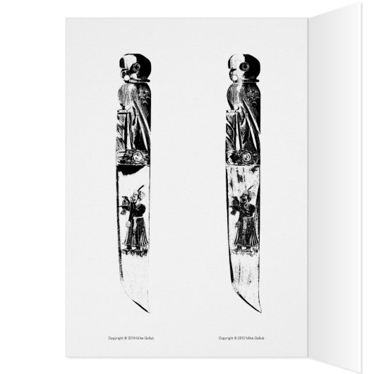 Wooden Knives Bookmark Card (Inside (Left))