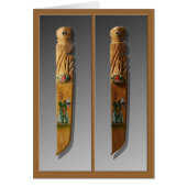 Wooden Knives Bookmark Card (Front)