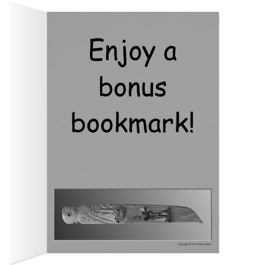 Wooden Knives Bookmark Card (Inside (Right))