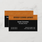 Wooden laminate wood flooring PERSONALIZE Business Card (Front/Back)
