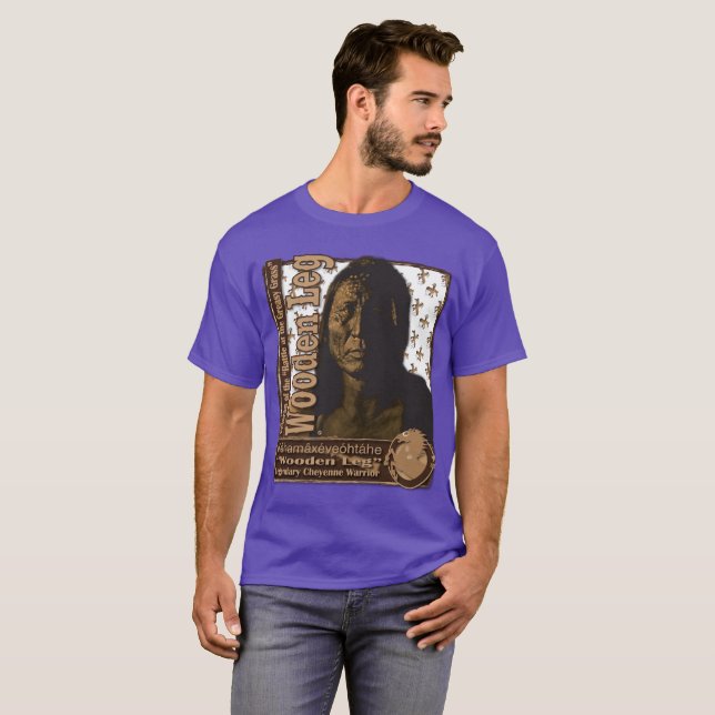 Wooden Leg Cheyenne Warrior T-Shirt (Front Full)