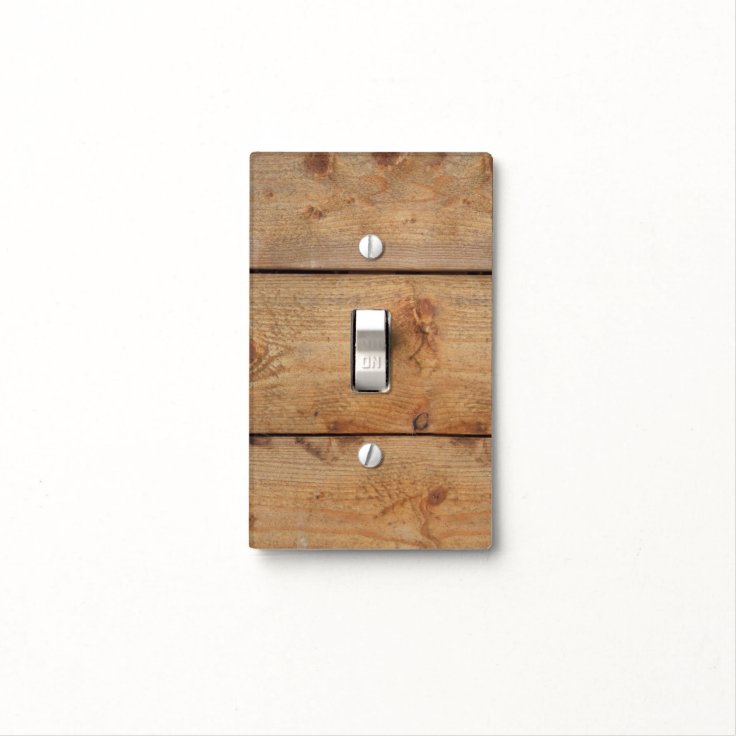 "Wooden" Light Switch Cover Zazzle
