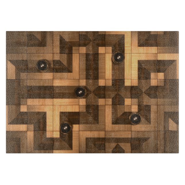 Wooden Marble Run Cutting Board (Front)