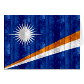 Wooden Marshallese Flag (Front Horizontal)