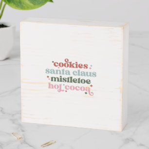 Wooden Merry Christmas Quote Box