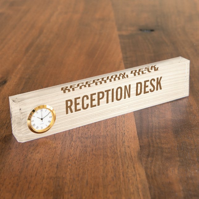 Wooden Nameplate (Side)