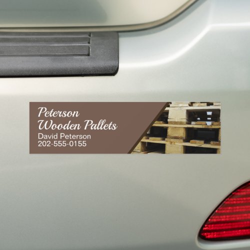 Wooden Pallet  Business Bumper Sticker
