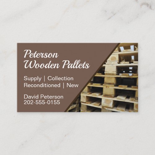 Wooden Pallet  Business Card
