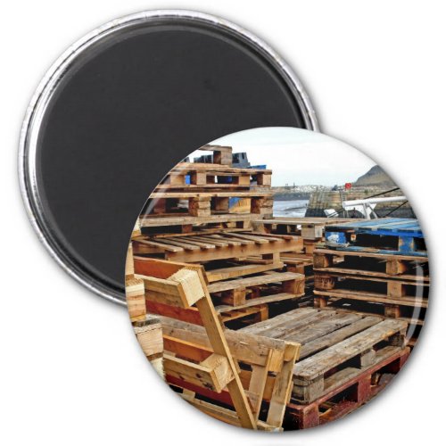 Wooden Pallets on the Dock Magnet