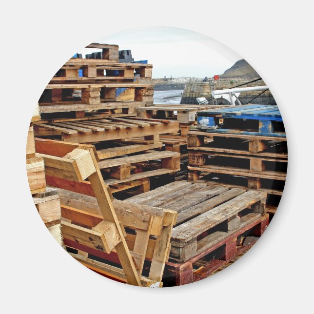 Wooden Pallets on the Dock Magnet (Front)