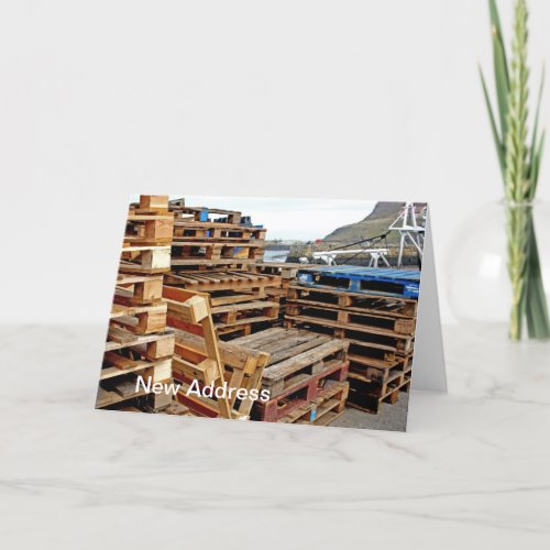 Wooden Pallets on the Dock Post Card