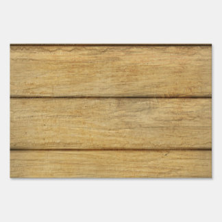Wooden Panel Texture Yard Sign